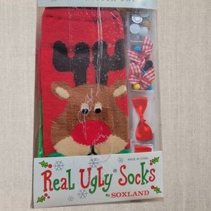 New SOXLAND Design Your Own UGLY CHRISTMAS SOCK KIT Size 9-11 Socks